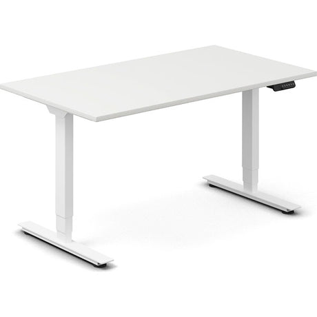 Hæve-sænkebord DNA, Hvid 1400x800mm 2-ben/Hvid – image 2