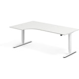 Hæve-sænkebord DNA, Hvid 2000x1200mm Venstre 2-ben/Hvid