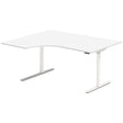 Hæve-sænkebord DNA, Hvid 1600x1200 mm Venstre 2-ben/Hvid