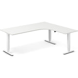 Hæve-sænkebord DNA, Hvid 2000x1800mm Højre 3-ben/Hvid – image 2