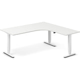 Hæve-sænkebord DNA, Hvid 1800x1800mm Højre 3-ben/Hvid