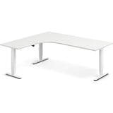 Hæve-sænkebord DNA, Hvid 2000x1800mm Venstre 3-ben/Hvid