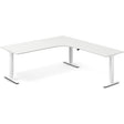 Ergoff Hæve-sænkebord DNA, Hvid 2000x2200mm Højre 3-ben/Hvid – Hæve-sænkeborde