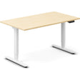 Ergoff Hæve-sænkebord DNA, Birk 1400x800 mm 2-ben/Hvid – Hæve-sænkeborde
