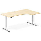 Hæve-sænkebord DNA, Birk 1800x1200 mm Højre 2-ben/Hvid – image 2