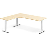 Hæve-sænkebord DNA, Birk 2000x1800 mm Venstre 3-ben/Hvid – image 1