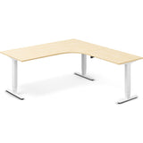 Hæve-sænkebord DNA, Birk 1800x2000 mm Højre 3-ben/Hvid