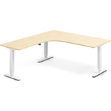 Hæve-sænkebord DNA, Birk 1800x2000 mm Venstre 3-ben/Hvid – image 1