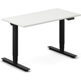 Hæve-sænkebord DNA, Hvid 1200x600mm 2-ben/Sort