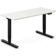 Ergoff Hæve-sænkebord DNA, Hvid 1400x600mm 2-ben/Sort – Hæve-sænkeborde
