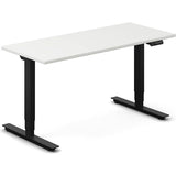 Hæve-sænkebord DNA, Hvid 1400x600mm 2-ben/Sort