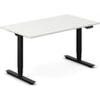 Ergoff Hæve-sænkebord DNA, Hvid 1400x800mm 2-ben/Sort – Hæve/sænkeborde