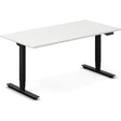 Ergoff Hæve-sænkebord DNA, Hvid 1600x800mm 2-ben/Sort – Hæve/sænkeborde