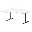 Hæve-sænkebord DNA, Hvid 1600x1200 mm Venstre 2-ben/Sort