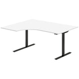 Hæve-sænkebord DNA, Hvid 1600x1200 mm Venstre 2-ben/Sort