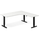 Hæve-sænkebord DNA, Hvid 1800x1800mm Højre 3-ben/Sort – image 1