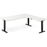 Hæve-sænkebord DNA, Hvid 2000x2000mm Højre 3-ben/Sort – image 1