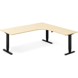 Hæve-sænkebord DNA, Birk 2000x2000 mm Højre 3-ben/Sort – image 1