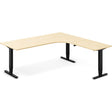 Ergoff Hæve-sænkebord DNA, Birk 2000x2000 mm Højre 3-ben/Sort – Hæve-sænkeborde