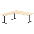 Hæve-sænkebord DNA, Birk 2000x2000 mm Venstre 3-ben/Sort