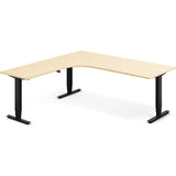 Hæve-sænkebord DNA, Birk 2000x2000 mm Venstre 3-ben/Sort – image 2