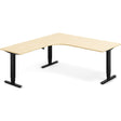 Ergoff Hæve-sænkebord DNA, Birk 1800x2000 mm Venstre 3-ben/Sort – Hæve/sænkeborde
