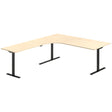 Hæve-sænkebord DNA, Birk 2000x2200 mm Venstre 3-ben/Sort