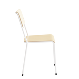 Stol HK, Ask finér og hvidt understel – image 3