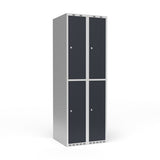 Garderobeskab 2x300 mm Lige tag 2 rum i højden Antracit dør Cylinderlås – image 3