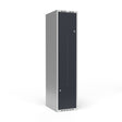 Sonesson Garderobeskab 1x400 mm Lige tag 2-delt søjle Z-dør Antracit dør Cylinderlås – Garderobeskabe (billede 1)