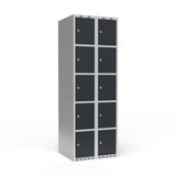 Sonesson Garderobeskab 2x300 mm Lige tag 5 rum i højden Antracit dør Cylinderlås – Garderobeskabe (billede 1)