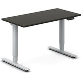 Hæve-sænkebord DNA, Antracit 1200x600 mm 2-ben/Alugrå – image 2