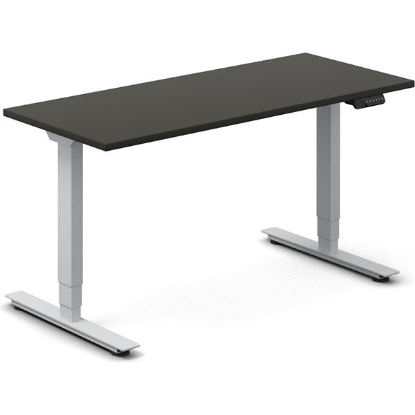 Hæve-sænkebord DNA, Antracit 1400x600 mm 2-ben/Alugrå – image 2