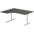 Hæve-sænkebord DNA, Antracit 1600x1200 mm Venstre 2-ben/Alugrå