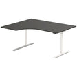 Hæve-sænkebord DNA, Antracit 1600x1200 mm Venstre 2-ben/Hvid