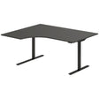 Hæve-sænkebord DNA, Antracit 1600x1200 mm Venstre 2-ben/Sort