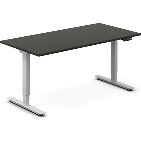 Hæve-sænkebord DNA, Antracit 1600x800 mm 2-ben Alugrå – image 2