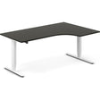 Ergoff Hæve-sænkebord DNA, Antracit 1800x1200 mm Højre 2-ben/Hvid – Hæve/sænkeborde