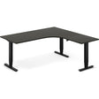 Ergoff Hæve-sænkebord DNA, Antracit 1800x1800 mm Højre 3-ben/Sort – Hæve/sænkeborde