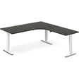 Hæve-sænkebord DNA, Antracit 1800x2000 mm Højre 3-ben/Hvid – image 1