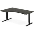 Ergoff Hæve-sænkebord DNA, Antracit 1800x1200 mm Venstre 2-ben/Sort – Hæve-sænkeborde
