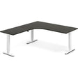 Ergoff Hæve-sænkebord DNA, Antracit 1800x2000 mm Venstre 3-ben/Hvid – Hæve-sænkeborde