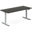 Ergoff Hæve-sænkebord DNA, Antracit 1800x800 mm 2-ben/Alugrå – Hæve/sænkeborde