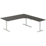 Hæve-sænkebord DNA, Antracit 2000x2000 mm Højre 3-ben/Alugrå