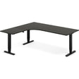 Ergoff Hæve-sænkebord DNA, Antracit 2000x1800 mm Venstre 3-ben/Sort – Hæve/sænkeborde