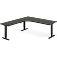 Ergoff Hæve-sænkebord DNA, Antracit 2000x2200 mm Venstre 3-ben/Sort – Hæve-sænkeborde