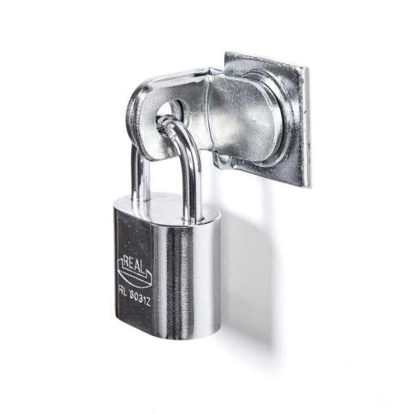 Skoleskab 1x400 Lige tag 1 rum i højden Grå ståldør Greb for hængelås – image 2