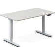 Ergoff Hæve-sænkebord DNA, Lysgrå 1400x800 mm 2-ben/Alugrå – Hæve/sænkeborde
