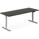 Hæve-sænkebord DNA, Antracit 2000x800 mm 2-ben/Alugrå