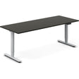 Ergoff Hæve-sænkebord DNA, Antracit 2000x800 mm 2-ben/Alugrå – Hæve/sænkeborde